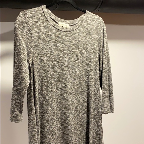 THREE QUARTER SALT N PEPPER DRESS - Picture 3 of 3